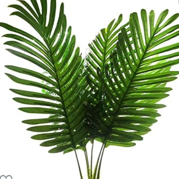 Accents Nwot Artificial Green Large Decorative Palm Leaves And Stem